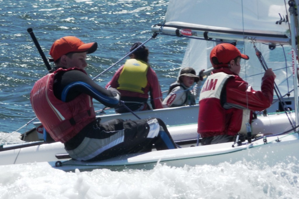 Crew action from the Cadet Nationals. - pigen 2010/11 International Cadet National Championships © Chris Furey